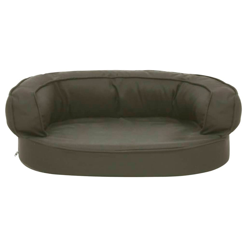 Load image into Gallery viewer, Vidaxl hondenbed ergonomisch linnen-look 60x42 cm donkergrijs
