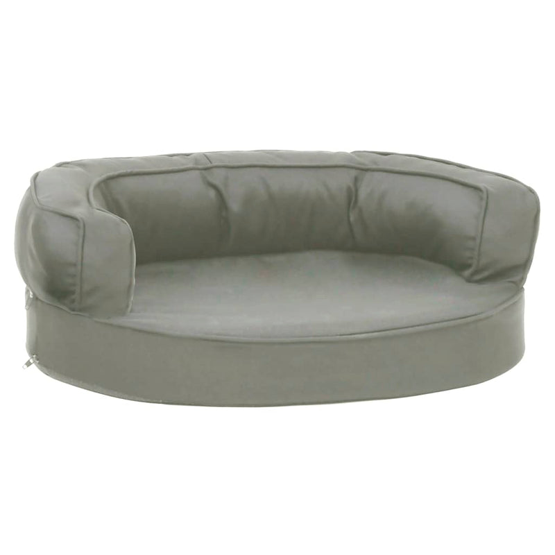 Load image into Gallery viewer, Vidaxl hondenbed ergonomisch linnen-look 60x42 cm grijs

