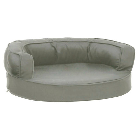 Vidaxl hondenbed ergonomisch linnen-look 60x42 cm grijs