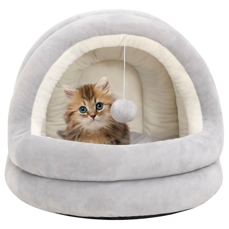 Load image into Gallery viewer, Vidaxl kattenmand 50x50x45 cm grijs en crèmekleurig
