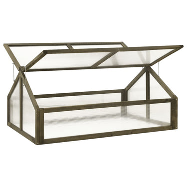 Vidaxl broeikas 114x80x50 cm vurenhout grijs