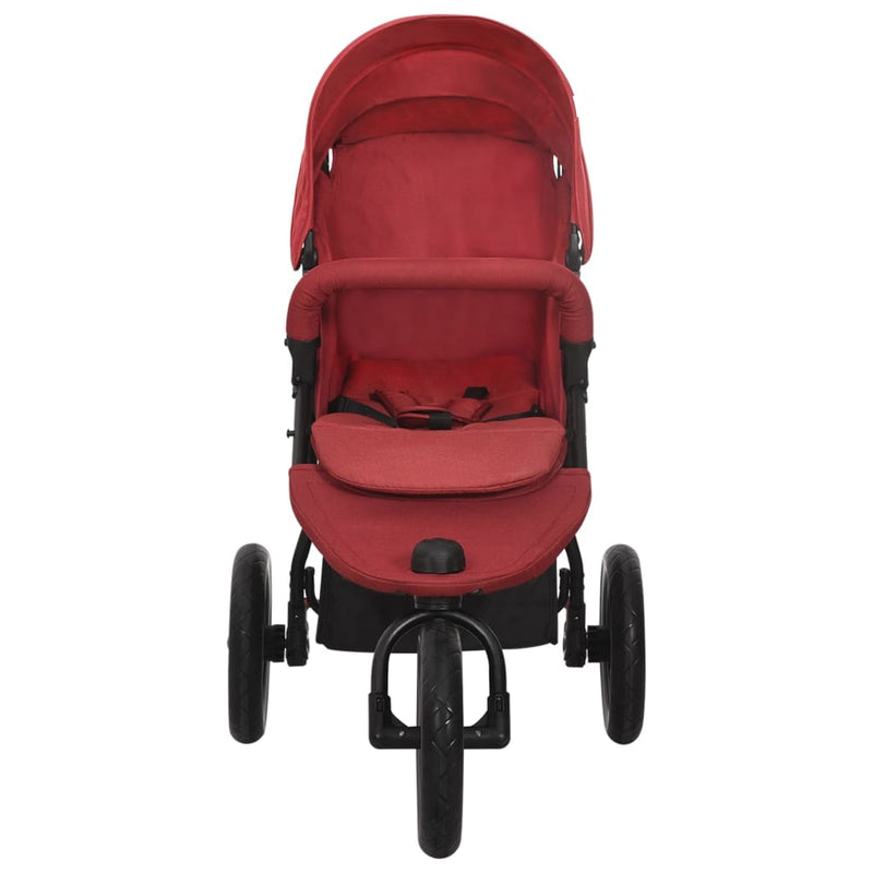 Load image into Gallery viewer, Vidaxl kinderwagen staal rood
