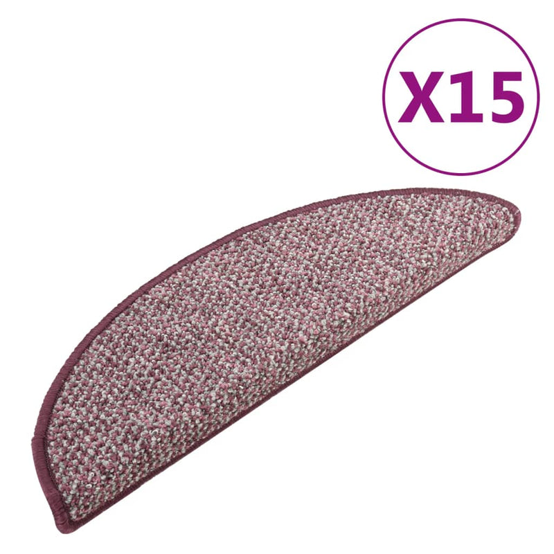 Load image into Gallery viewer, VidaXL Trapmatten 15 st 65x21x4 cm paars
