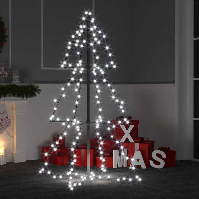 Load image into Gallery viewer, Vidaxl kegelkerstboom 160 led's binnen en buiten 78x120 cm
