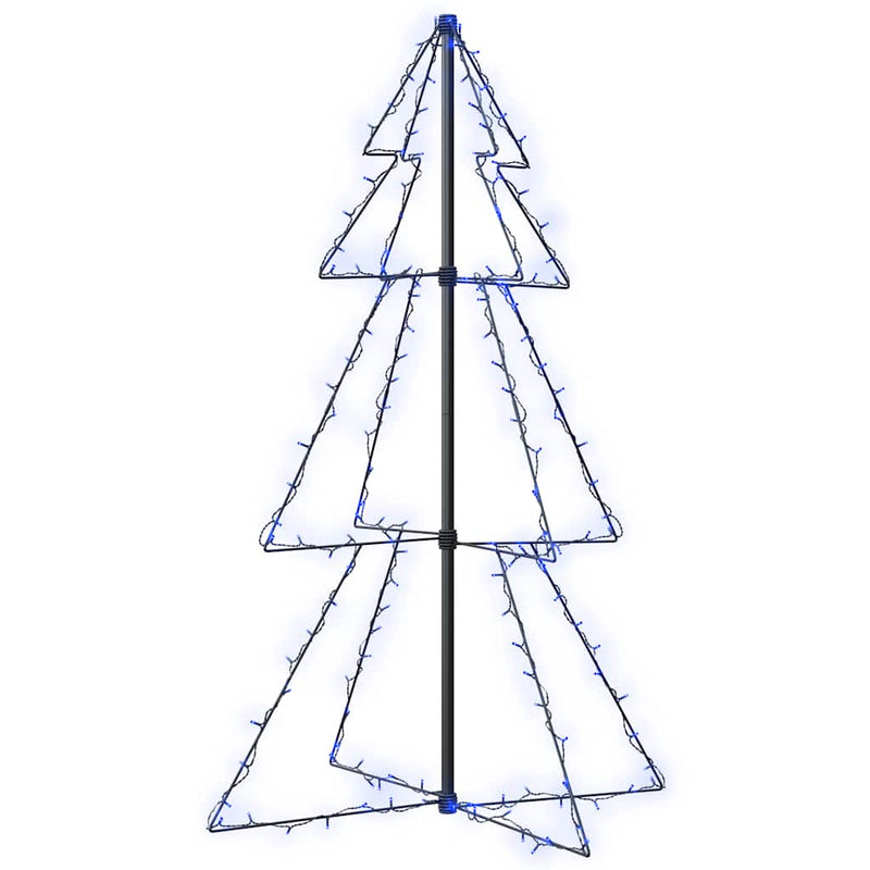 Load image into Gallery viewer, Vidaxl kegelkerstboom 160 led's binnen en buiten 78x120 cm
