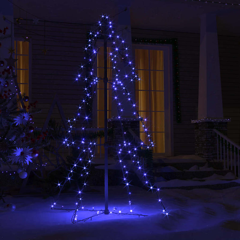 Load image into Gallery viewer, Vidaxl kegelkerstboom 160 led's binnen en buiten 78x120 cm

