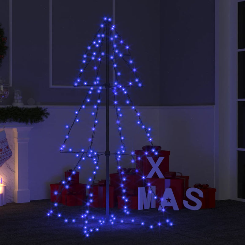 Load image into Gallery viewer, Vidaxl kegelkerstboom 160 led's binnen en buiten 78x120 cm
