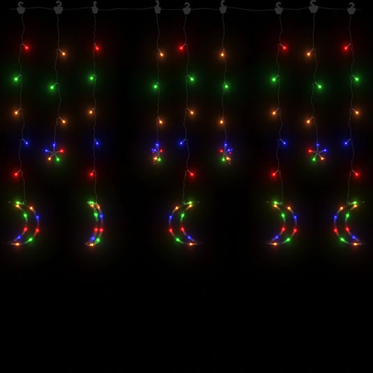 Vidaxl lichtslinger ster en maan 138 led's meerkleurig
