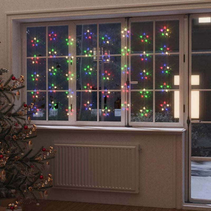 Load image into Gallery viewer, Vidaxl lichtsnoergordijn sterren met 200 led's 8 functies meerkleurig
