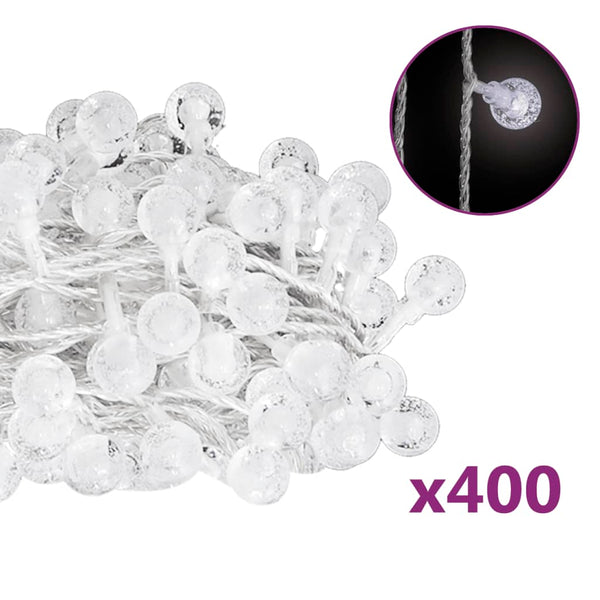 Vidaxl lichtsnoer met 400 led's 8 functies koudwit 40 m