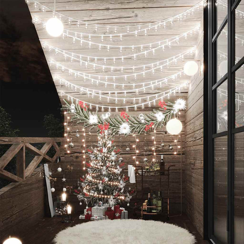 Load image into Gallery viewer, Vidaxl lichtsnoer met 400 led's 8 functies koudwit 40 m
