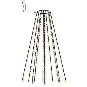 Vidaxl kerstboomverlichting met 250 led's koudwit net 250 cm