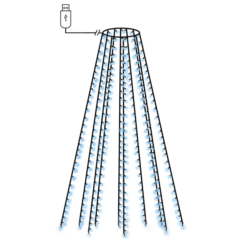 Load image into Gallery viewer, Vidaxl kerstboomverlichting met 250 led's blauw net 250 cm
