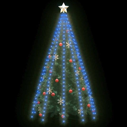 Vidaxl kerstboomverlichting met 250 led's blauw net 250 cm