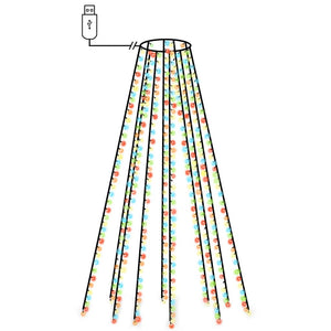 Vidaxl kerstboomverlichting 500 led's meerkleurig binnen buiten 500 cm