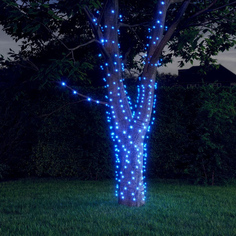 Load image into Gallery viewer, Vidaxl lichtsnoeren 2 st met 2x200 led's solar binnen buiten blauw

