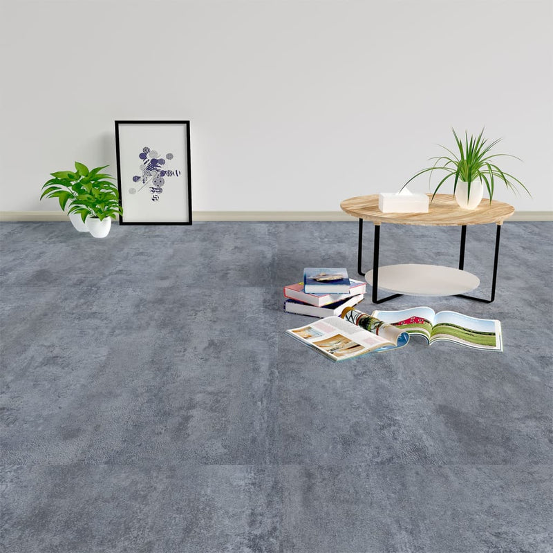 Load image into Gallery viewer, Vidaxl vloerplanken 20 st zelfklevend 1,86 m² pvc grijs marmerpatroon
