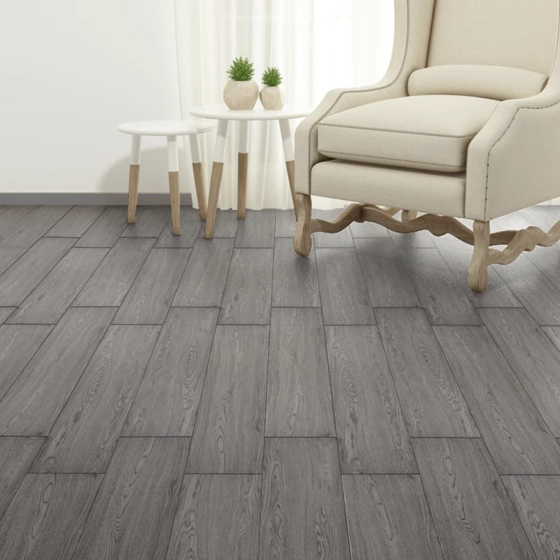 Load image into Gallery viewer, Vidaxl vloerplanken zelfklevend 5,21 m² 2 mm pvc donkergrijs
