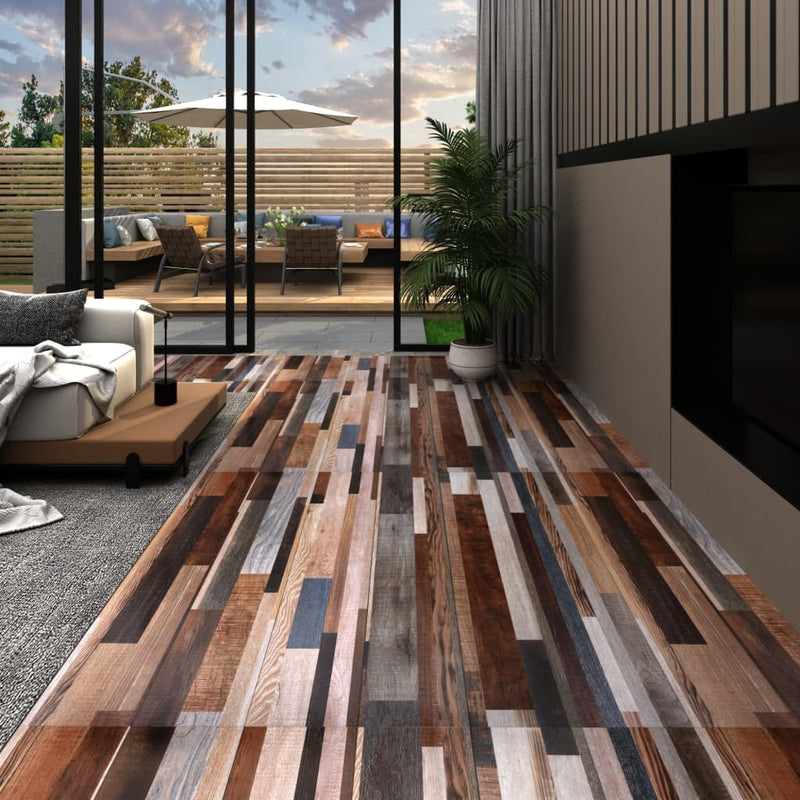Load image into Gallery viewer, Vidaxl vloerplanken zelfklevend 5,21 m² 2 mm pvc meerkleurig
