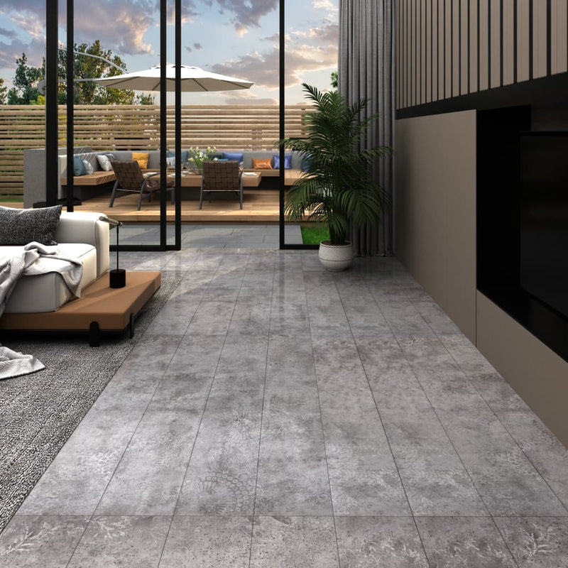 Load image into Gallery viewer, Vidaxl vloerplanken zelfklevend 5,21 m² 2 mm pvc betongrijs
