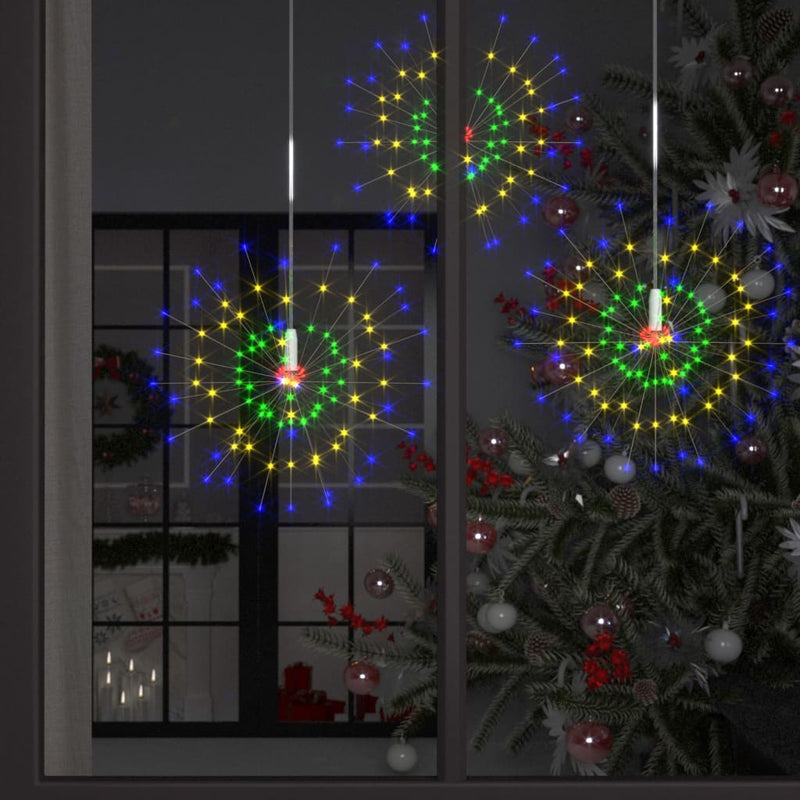 Load image into Gallery viewer, VidaXL Kerstverlichting vuurwerk 140 LED's buiten 20 cm meerkleurig

