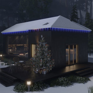 VidaXL Kerstverlichting ijspegel met 100 LED's acryl blauw