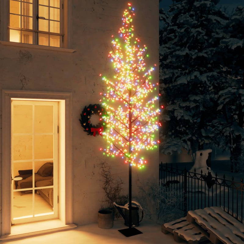 Load image into Gallery viewer, VidaXL Kerstboom met 1200 LED's meerkleurig licht kersenbloesem 400 cm

