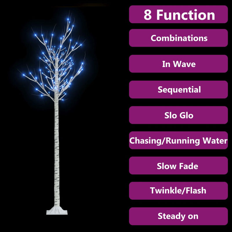 Load image into Gallery viewer, Vidaxl kerstboom wilg met 180 blauwe led's binnen en buiten 1,8 m
