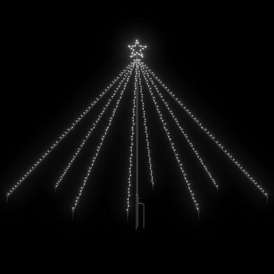 VidaXL Kerstboomverlichting waterval met 400 LED's binnen buiten 2,5 m