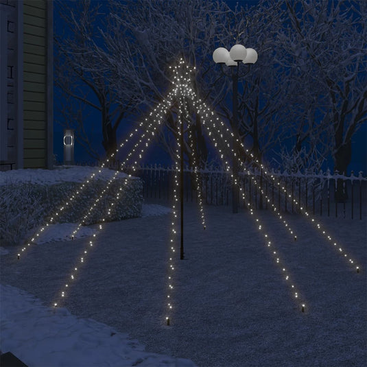 VidaXL Kerstboomverlichting waterval met 400 LED's binnen buiten 2,5 m