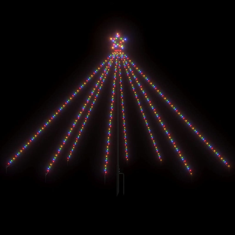 Load image into Gallery viewer, VidaXL Kerstboomverlichting 400 LED's binnen buiten 2,5 m meerkleurig

