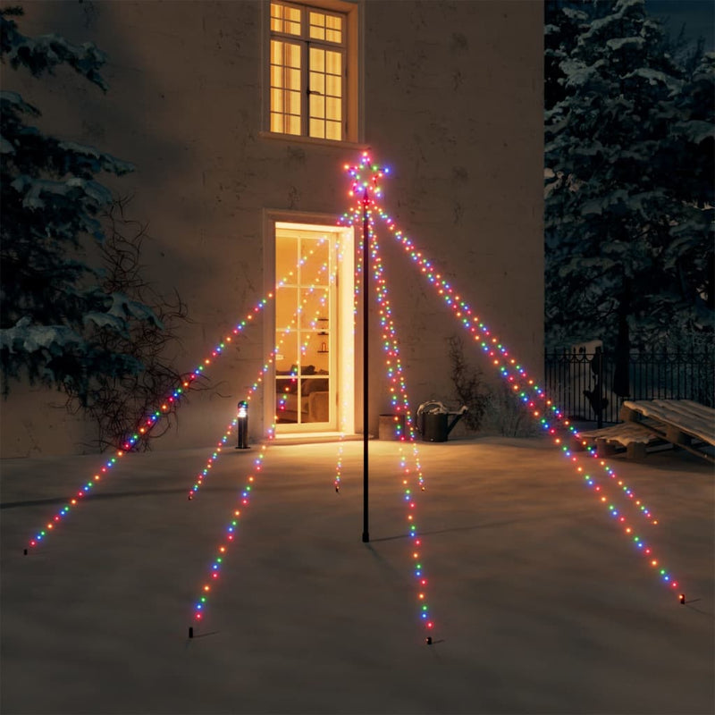 Load image into Gallery viewer, VidaXL Kerstboomverlichting 400 LED's binnen buiten 2,5 m meerkleurig
