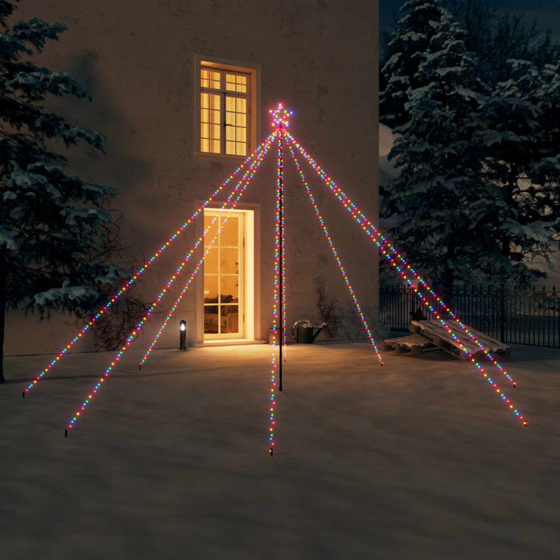 Load image into Gallery viewer, VidaXL Kerstboomverlichting 576 LED's binnen buiten 3,6 m meerkleurig
