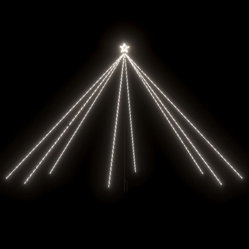 Load image into Gallery viewer, Vidaxl led-kerstboom binnen buiten 800 leds koud wit 5 m
