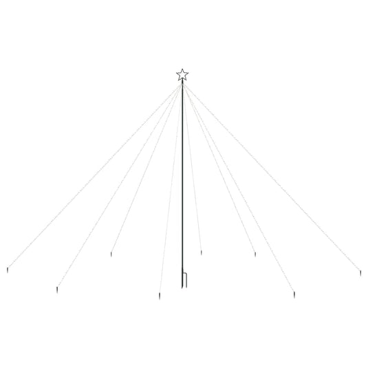 Vidaxl led-kerstboom binnen buiten 800 leds 5 m blauw