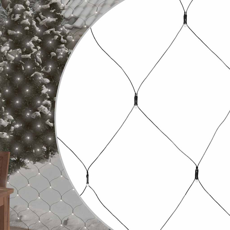 Load image into Gallery viewer, Vidaxl kerstnetverlichting 204 led's binnen en buiten 3x2 m koudwit
