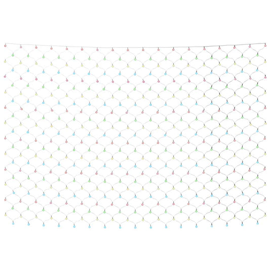 Vidaxl kerstnetverlichting 204 led's binnen buiten 3x2 m meerkleurig