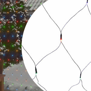 Vidaxl kerstnetverlichting 204 led's binnen buiten 3x2 m meerkleurig