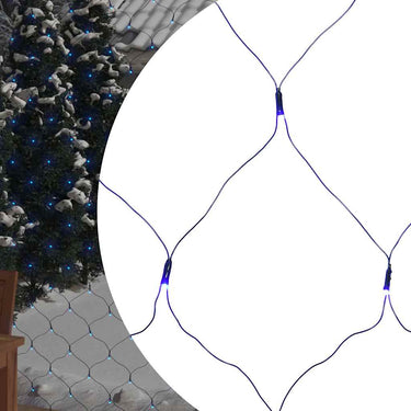 Vidaxl kerstnetverlichting 306 led's binnen en buiten 3x3 m blauw