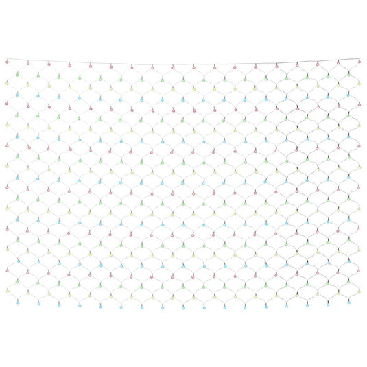 Vidaxl kerstnetverlichting 306 led's binnen buiten 3x3 m meerkleurig