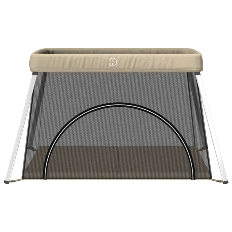 Load image into Gallery viewer, Vidaxl babybox met matras linnen taupe
