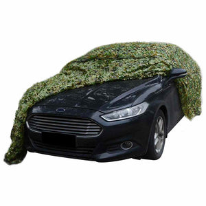 Vidaxl camouflagenet met opbergtas 2x5 m groen