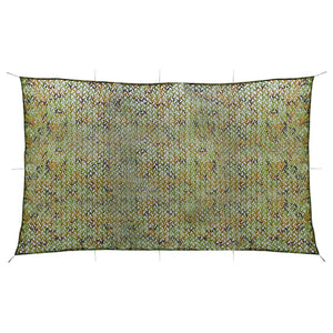 Vidaxl camouflagenet met opbergtas 3x6 m groen