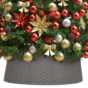 VidaXL Kerstboomrok Ø54x19,5 cm bruin