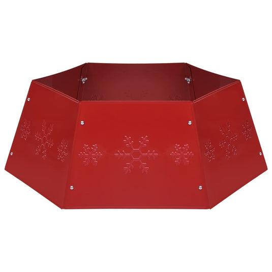 Vidaxl kerstboomrok ø68x25 cm rood