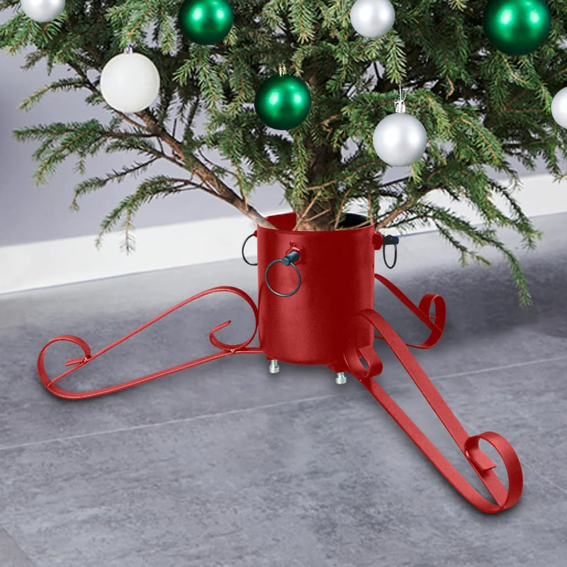 Load image into Gallery viewer, Vidaxl kerstboomstandaard 58x58x21 cm rood
