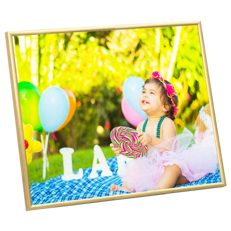 Load image into Gallery viewer, VidaXL Fotolijsten 3 st voor tafel 21x29,7cm MDF goudkleurig

