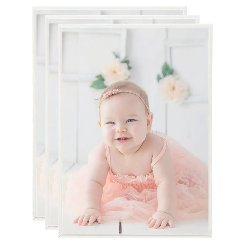Load image into Gallery viewer, Vidaxl fotolijsten 3 st voor wand of tafel 18x24 cm mdf zilverkleurig
