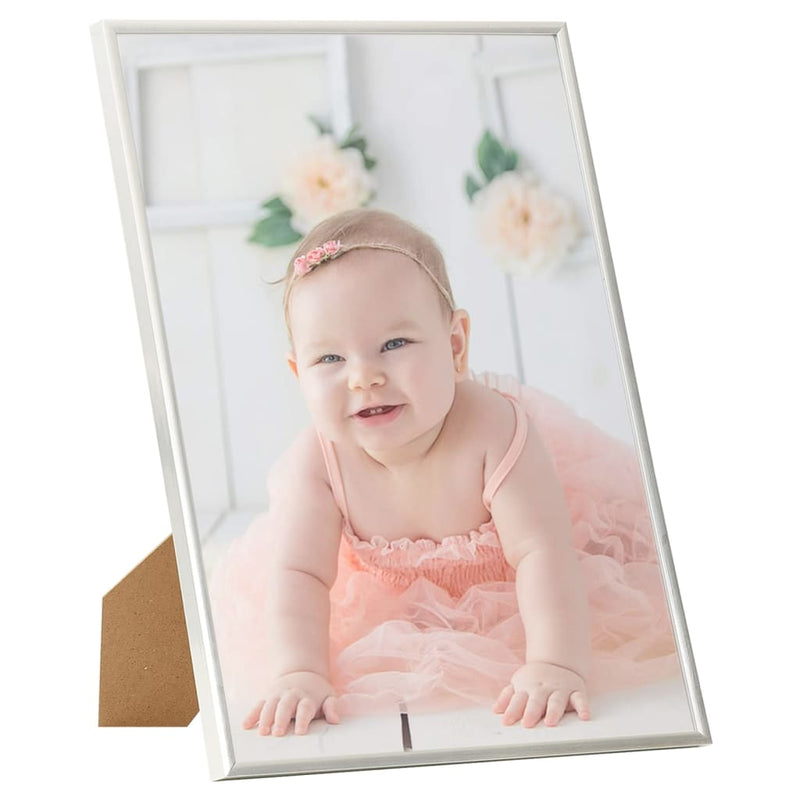 Load image into Gallery viewer, VidaXL Fotolijsten 5 st voor wand of tafel 50x70 cm MDF zilverkleurig
