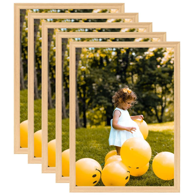 Load image into Gallery viewer, VidaXL Fotolijsten 5 st voor wand of tafel 59,4x84 cm lichteikenkleur
